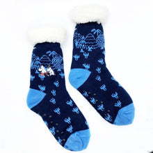 Moomin Forest Slipper Socks - Moominmamma and Moominpappa embroidery