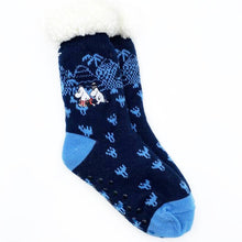 Moomin Forest Slipper Socks - embroidered ankle detail