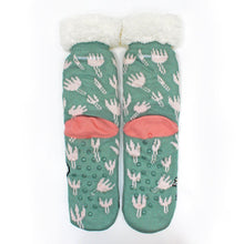 Moomin Floral Slipper Socks - anti-slip soles