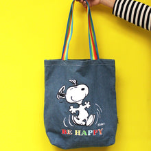 Peanuts Be Happy Stonewash Tote by House of Disaster
