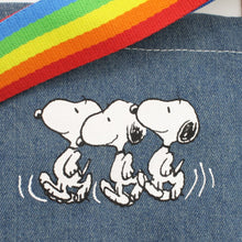 Peanuts Be Happy Tote - rainbow straps