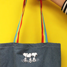 Peanuts Be Happy Tote - worn