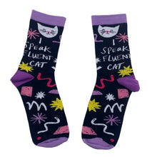 I Speak Fluent Cat Socks - pair