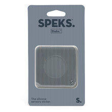 Speks Slabs Square Groove Grey sensory sticker in its packaging
