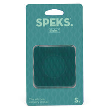 Speks Slabs Square Mesh Green sensory sticker in its packaging