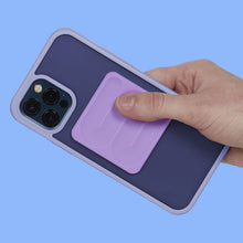 Speks Slabs square path purple sensory sticker on a phone
