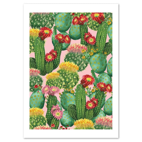 Colourful Cacti A3 Print from Ezen