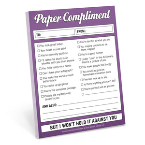 Compliment Nifty Note Pad from Abrams & Chronicle