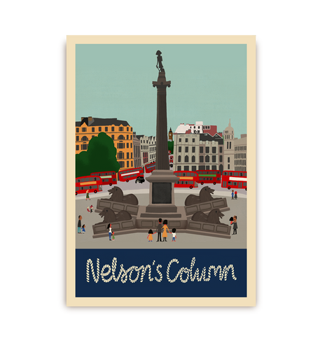 Nelsons Column Postcard