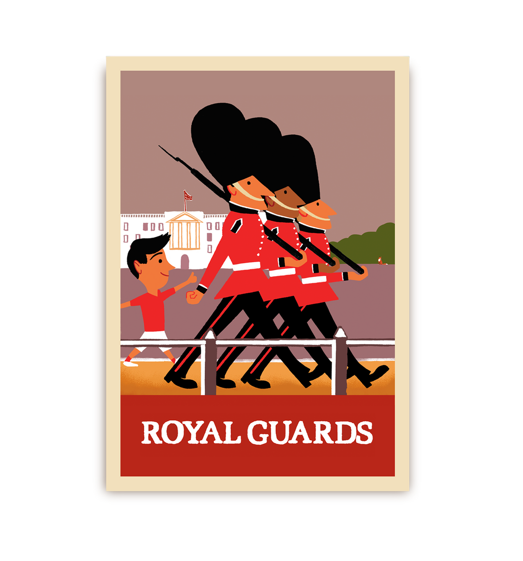 Royal Guards Postcard