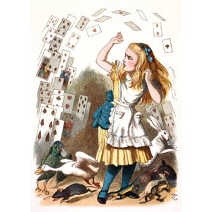 The British Library Card - Alice & The Shower of Cards