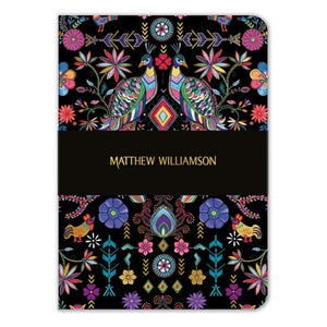 A5 Luxury Notebook - Matthew Williamson Pampas Peacock