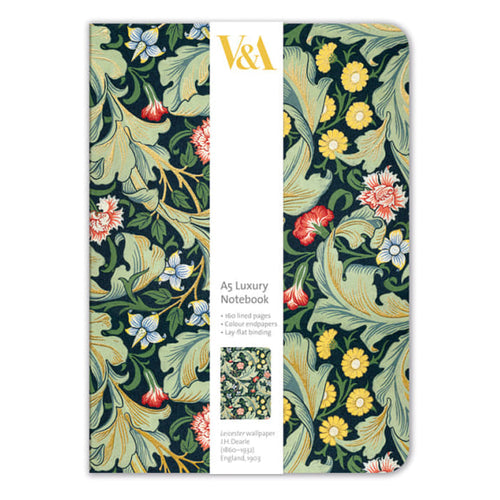 A5 Luxury Notebook - V&A Leicester Wallpaper