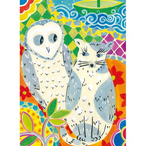 Sarah Campbell Card - Owl & Pussycat