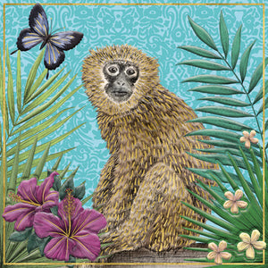 Matthew Williamson Luxury Foiled Card - Monkey