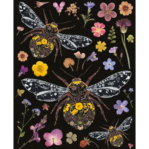 Wild Press Card - Three Bumblebees