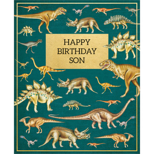 Natural History Museum Jurassic Son Birthday Card