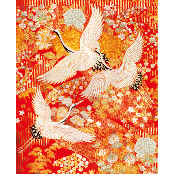 V&A Card - Kimono Cranes