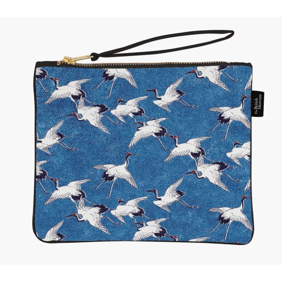 Pouch Bag - British Museum Cranes in Flight