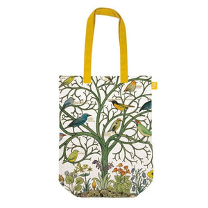 Organic Canvas Cotton Tote Bag - V&A Birds of Many Climes