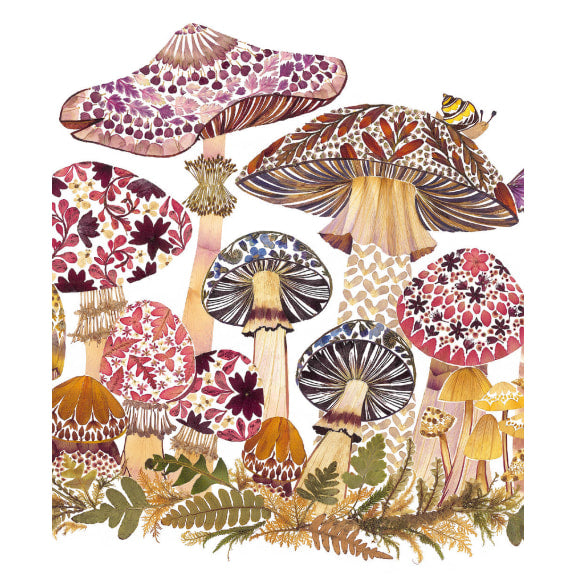 Wild Press Card - Fabulous Funghi