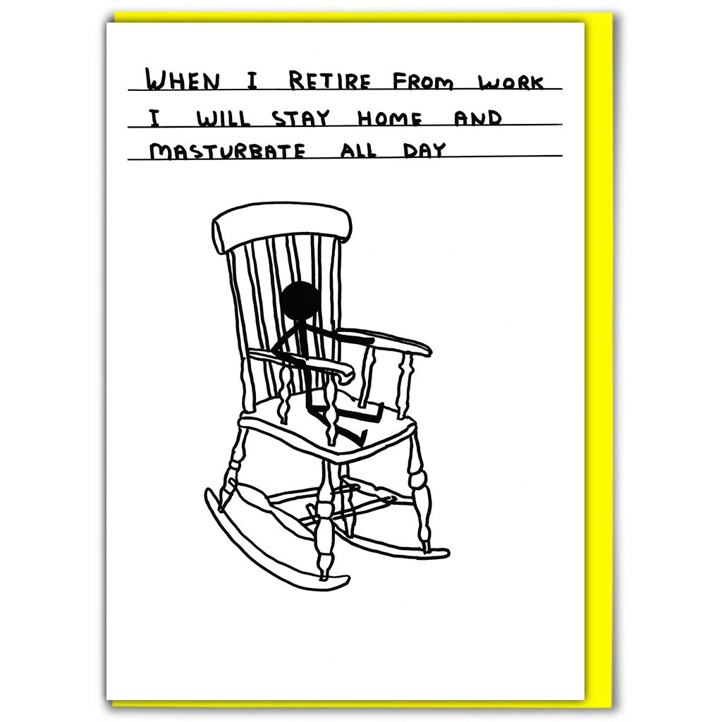 David Shrigley Retirement Card