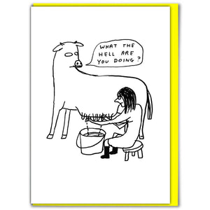 David Shrigley What the Hell Card