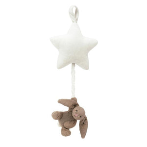 Beige Bunny Musical Crib Pull from JellyCat