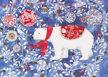 Deluxe Boxed 20 Christmas Cards Festive Polar Bear