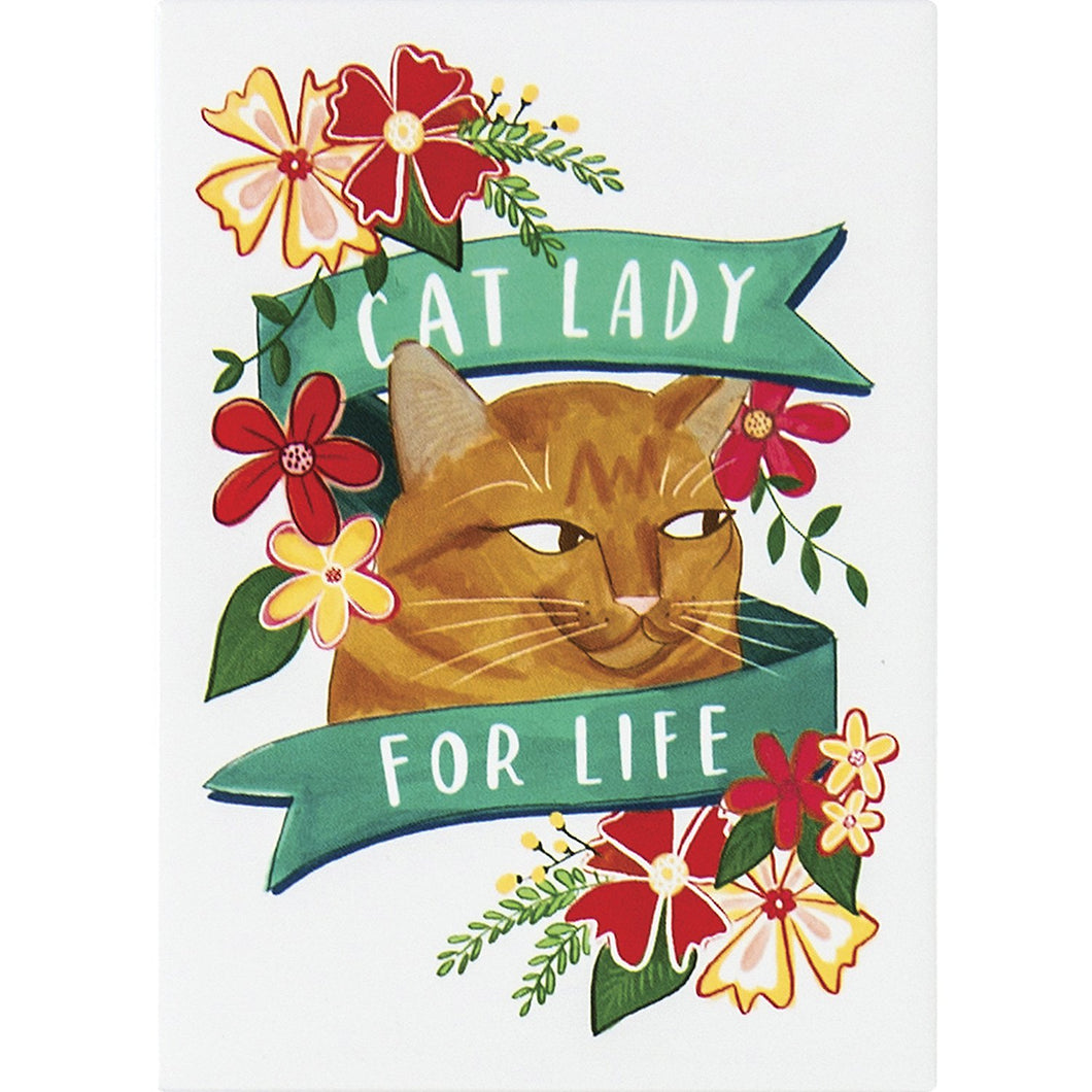 Cat Lady For Life Magnet