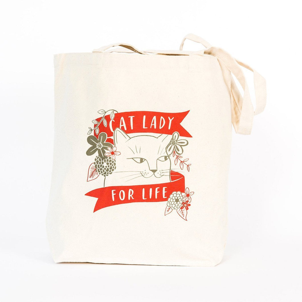 Cat Lady For Life Tote Bag