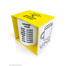 David Shrigley Opening Hours Mug