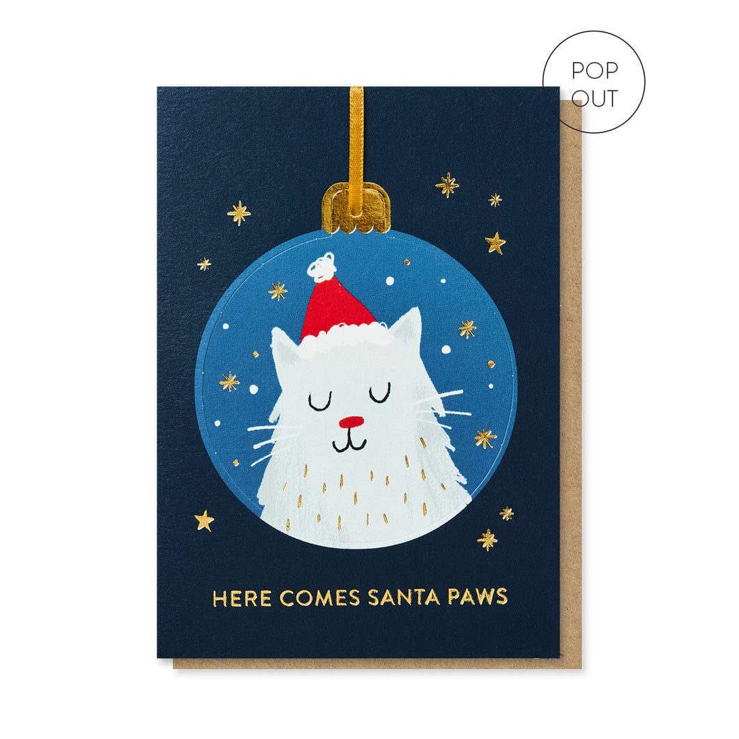 Christmas Cat Bauble Card