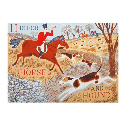 Emily Sutton H is for Horse and Hound from Art Angels