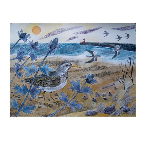 Emily Sutton Sandpipers with Sea Holly from Art Angels