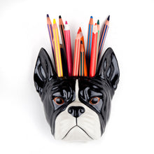 French Bulldog Black & White Wall Vase Small