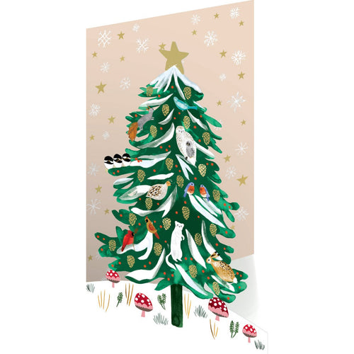 Christmas Tree Laser Cut Christmas Card