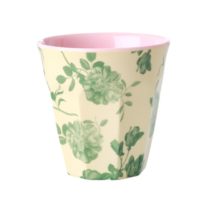 Green Rose Print Cup