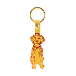 Dog Yellow Key Fob