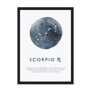 A4 Scorpio Zodiac Print