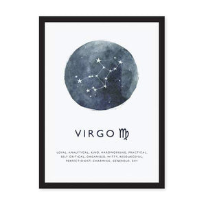 A4 Virgo Zodiac Print