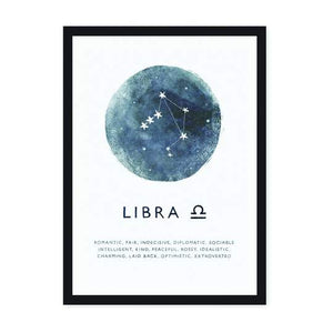 A4 Libra Zodiac Print
