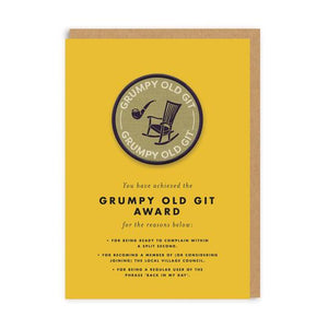 Grumpy Old Git Patch Card