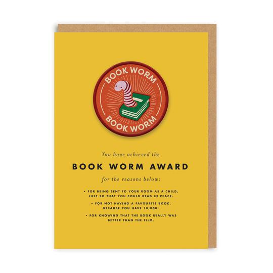 Book Worm Patch Card