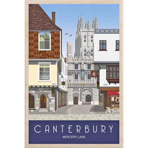 Mercery Lane Canterbury Wooden Magnet