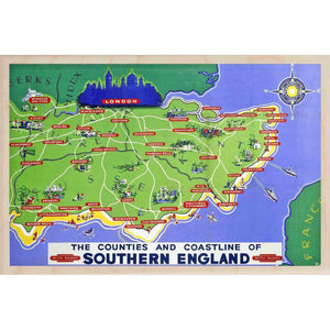 National Railway Museum Southern England Wooden Magnet