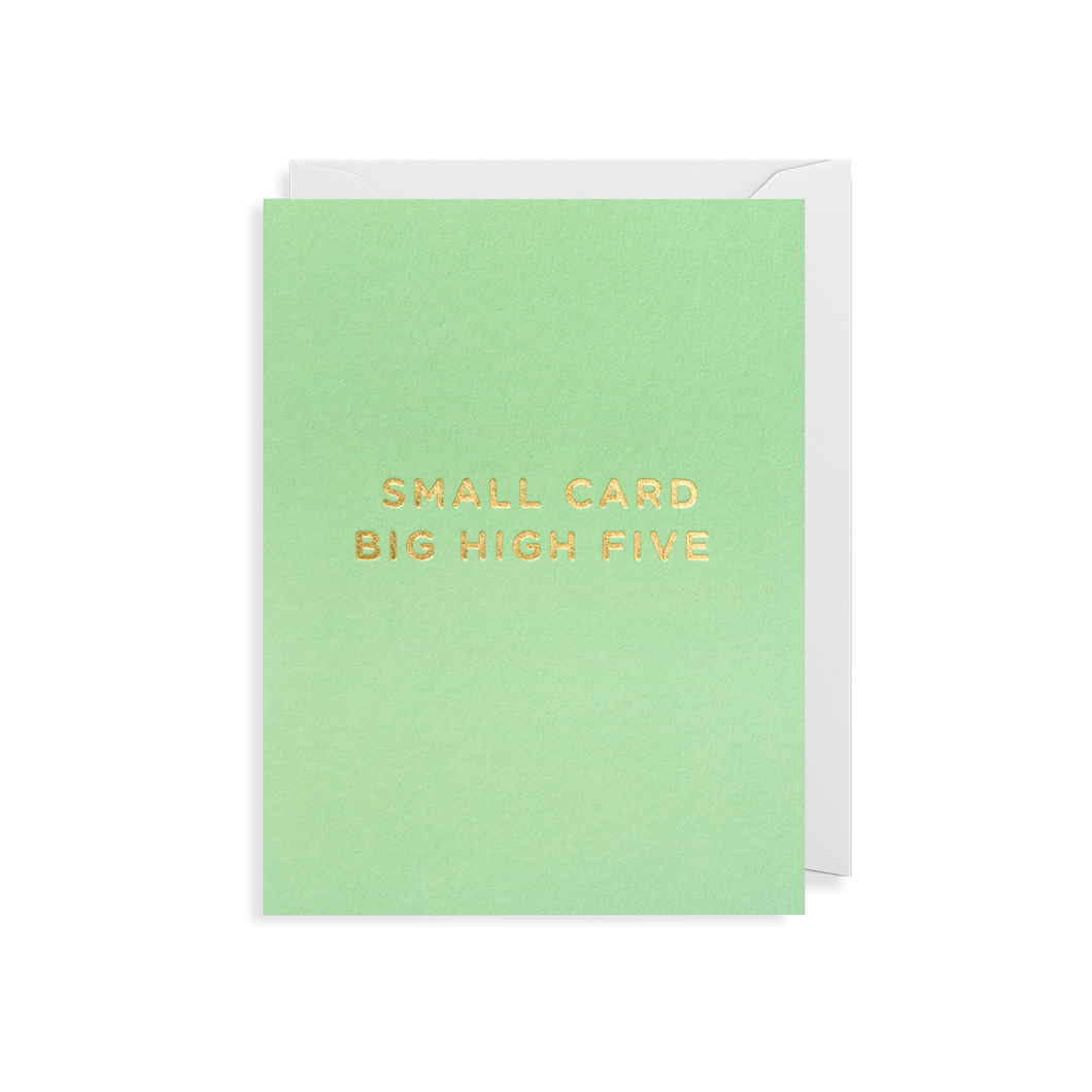 Small Card Big High Five Mini Card