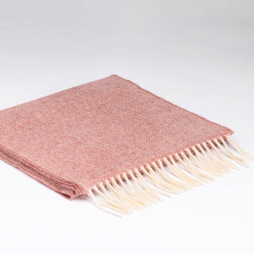 McNutt Merino Lambswool Scarf - Blossom Herringbone