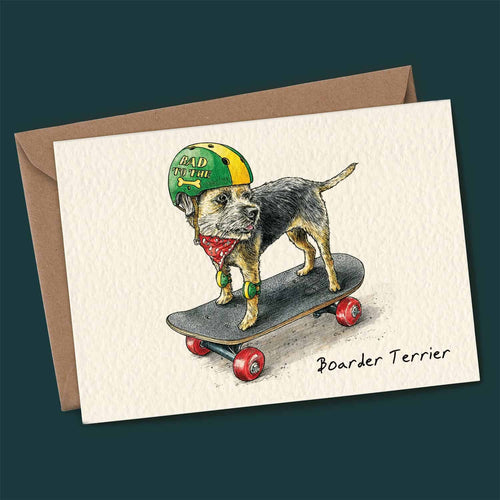 Boarder Terrier Blank Card