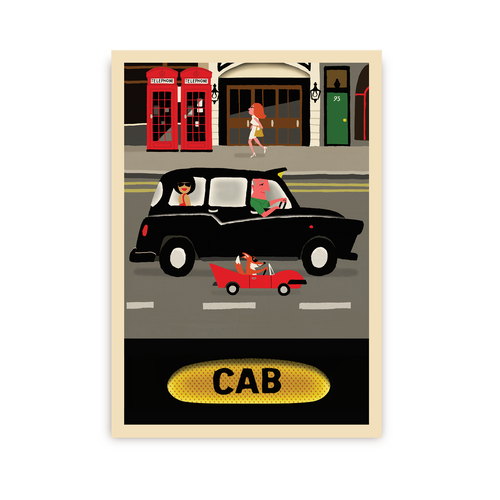 Cab Postcard